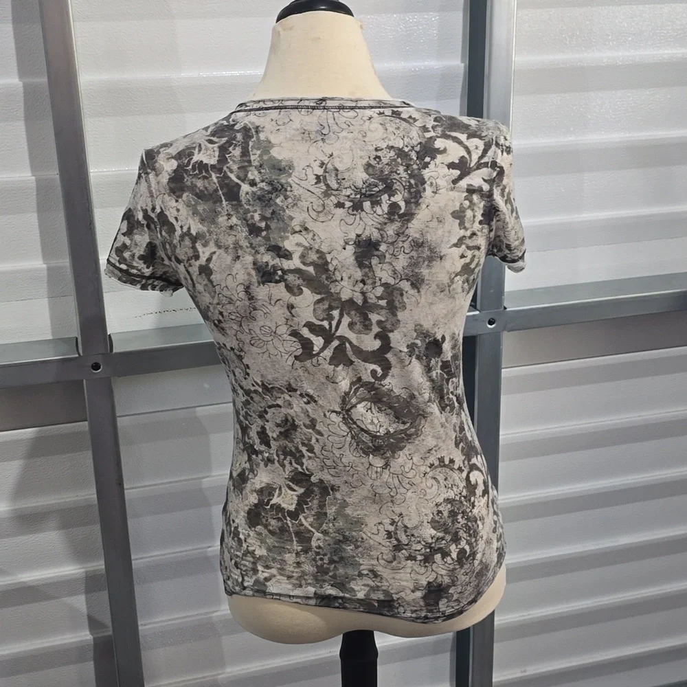 The North Face Gray Print T-shirt Size S/P - Picture 4 of 13